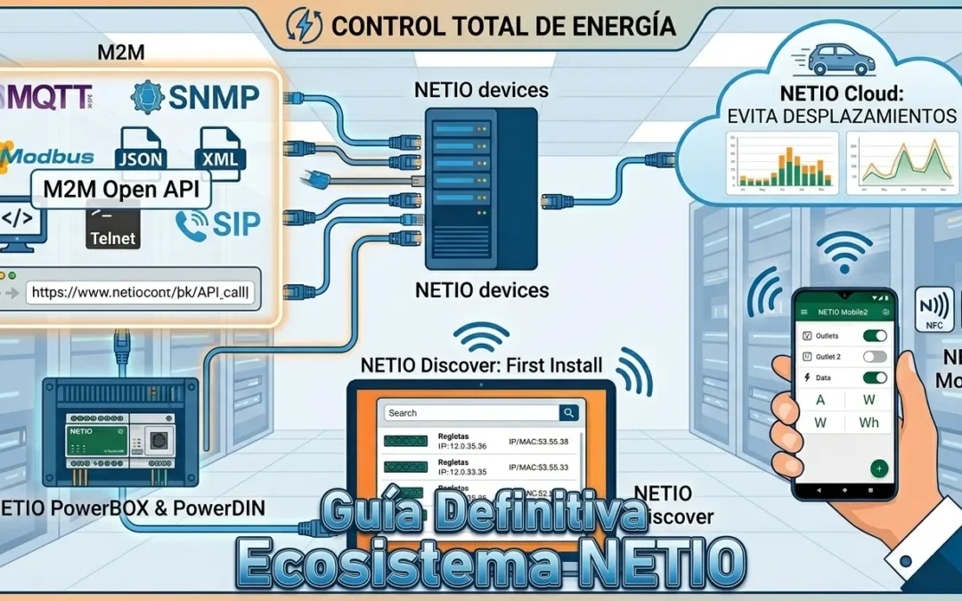 Ecosistema NETIO: Control total mediante Open API, Cloud y Apps