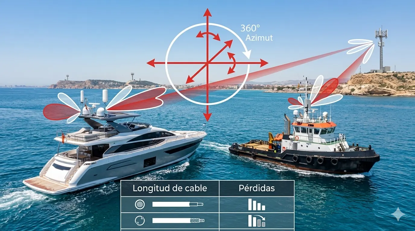 Cómo elegir e instalar una antena marina: Guía técnica de conectividad