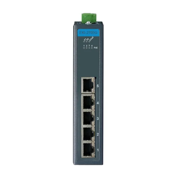 Advantech EKI-2705G-1GPI | Switch Industrial 5 Puertos PoE+ | Gigabit - Imagen 3