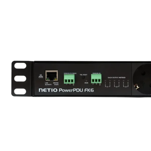 Regleta PDU IP Trifásica NETIO PowerPDU FK6 | 6 tomas Schuko con Control Remoto - Imagen 4