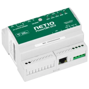 Controlador IP Carril DIN NETIO PowerDIN ZK3 con Medición Energética Trifásica
